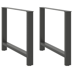 Patas de mesa de centro antracita 2 uds 100x(72-73) cm acero de , Patas para mesas - Ref: Foro24-4013322, Precio: 110,72 €, D...