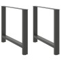 Patas de mesa de centro antracita 2 uds 100x(72-73) cm acero de , Patas para mesas - Ref: Foro24-4013322, Precio: 110,72 €, D...