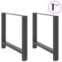 Patas de mesa de centro antracita 2 uds 100x(72-73) cm acero de , Patas para mesas - Ref: Foro24-4013322, Precio: 110,72 €, D...