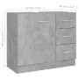 Armario para lavabo contrachapada gris hormigón 63x30x54 cm de vidaXL, Muebles de baño - Ref: Foro24-804188, Precio: 69,88 €,...