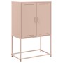 Aparador de acero rosa 68,5x38,5x107 cm de , Aparadores - Ref: Foro24-846507, Precio: 81,52 €, Descuento: %