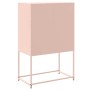 Aparador de acero rosa 68,5x38,5x107 cm de , Aparadores - Ref: Foro24-846507, Precio: 81,52 €, Descuento: %