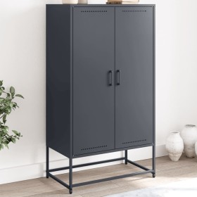 Aparador de acero gris antracita 68,5x38,5x123,5 cm de , Aparadores - Ref: Foro24-846496, Precio: 141,64 €, Descuento: %