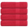 Toallas de ducha 4 uds 100% algodón rojo 70x140 cm 360 gsm de , Toallas - Ref: Foro24-136930, Precio: 33,55 €, Descuento: %