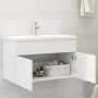 Armario para lavabo madera contrachapada blanco 80x38,5x46 cm de vidaXL, Muebles de baño - Ref: Foro24-804656, Precio: 43,18 ...