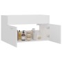 Armario para lavabo madera contrachapada blanco 80x38,5x46 cm de vidaXL, Muebles de baño - Ref: Foro24-804656, Precio: 43,18 ...