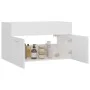 Armario para lavabo madera contrachapada blanco 80x38,5x46 cm de vidaXL, Muebles de baño - Ref: Foro24-804656, Precio: 42,74 ...