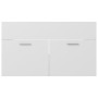Armario para lavabo madera contrachapada blanco 80x38,5x46 cm de vidaXL, Muebles de baño - Ref: Foro24-804656, Precio: 43,18 ...