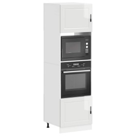 Armarios para horno 2 uds Porto blanco brillante de , Armarios de cocina - Ref: Foro24-3315053, Precio: 245,57 €, Descuento: %
