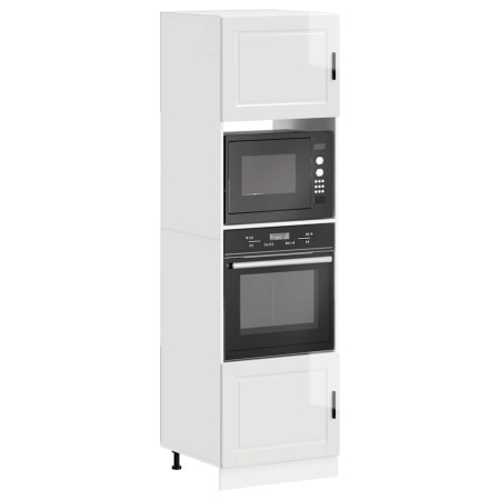 Armarios para horno 2 uds Porto blanco brillante de , Armarios de cocina - Ref: Foro24-3315053, Precio: 245,57 €, Descuento: %