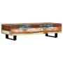 Mesa de centro madera maciza reciclada y acero 120x50x30 cm en Mesas auxiliares | Comprar online en Foru.es