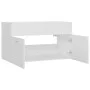 Armario para lavabo madera contrachapada blanco 80x38,5x46 cm de vidaXL, Muebles de baño - Ref: Foro24-804656, Precio: 42,74 ...