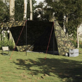 Tienda campaña familiar tipi 6 personas impermeable camuflaje de , Tiendas de campaña - Ref: Foro24-4009451, Precio: 233,63 €...