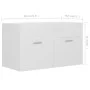 Armario para lavabo madera contrachapada blanco 80x38,5x46 cm de vidaXL, Muebles de baño - Ref: Foro24-804656, Precio: 42,74 ...