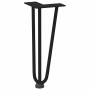 Patas de mesa tipo horquilla 4 uds acero macizo negro 30 cm de , Patas para mesas - Ref: Foro24-4012436, Precio: 44,69 €, Des...