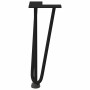 Patas de mesa tipo horquilla 4 uds acero macizo negro 30 cm de , Patas para mesas - Ref: Foro24-4012436, Precio: 44,69 €, Des...