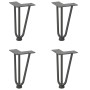 Patas de mesa tipo horquilla 4 uds acero macizo antracita 20 cm de , Patas para mesas - Ref: Foro24-4012434, Precio: 41,65 €,...