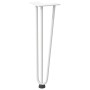 Patas de mesa tipo horquilla 4 uds acero macizo blanco 42 cm de , Patas para mesas - Ref: Foro24-4012441, Precio: 50,57 €, De...