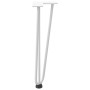 Patas de mesa tipo horquilla 4 uds acero macizo blanco 42 cm de , Patas para mesas - Ref: Foro24-4012441, Precio: 50,57 €, De...