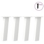 Patas para mesa de centro 4 uds acero blanco 30 cm de , Patas para mesas - Ref: Foro24-4012497, Precio: 59,83 €, Descuento: %