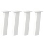 Patas para mesa de centro 4 uds acero blanco 30 cm de , Patas para mesas - Ref: Foro24-4012497, Precio: 59,83 €, Descuento: %