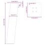 Patas para mesa de centro 4 uds acero blanco 30 cm de , Patas para mesas - Ref: Foro24-4012497, Precio: 59,83 €, Descuento: %
