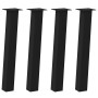 Patas para mesa de centro 4 uds acero negro 72 cm de , Patas para mesas - Ref: Foro24-4012504, Precio: 71,14 €, Descuento: %