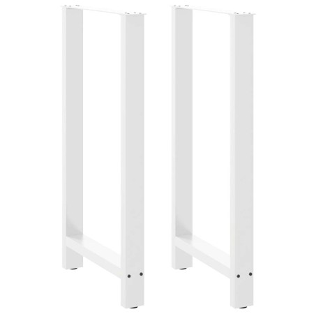 Patas de mesa de centro acero blanco 2 uds 60x(110-111) cm de , Patas para mesas - Ref: Foro24-4013357, Precio: 113,45 €, Des...