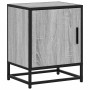 Mesita noche madera de ingeniería gris sonoma 40x31x50 cm metal de , Mesitas de noche - Ref: Foro24-848715, Precio: 38,47 €, ...