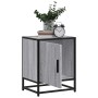 Mesita noche madera de ingeniería gris sonoma 40x31x50 cm metal de , Mesitas de noche - Ref: Foro24-848715, Precio: 38,47 €, ...