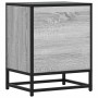 Mesita noche madera de ingeniería gris sonoma 40x31x50 cm metal de , Mesitas de noche - Ref: Foro24-848715, Precio: 38,47 €, ...