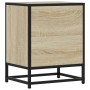 Mesita de noche madera ingeniería roble sonoma 40x31x50cm metal de , Mesitas de noche - Ref: Foro24-848701, Precio: 35,68 €, ...
