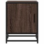 Mesita de noche madera ingeniería roble marrón 40x31x50cm metal de , Mesitas de noche - Ref: Foro24-848717, Precio: 37,97 €, ...