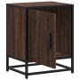 Mesita de noche madera ingeniería roble marrón 40x31x50cm metal de , Mesitas de noche - Ref: Foro24-848717, Precio: 37,97 €, ...