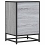 Mesita noche madera ingeniería gris sonoma 40x34,5x60 cm metal de , Mesitas de noche - Ref: Foro24-848722, Precio: 63,27 €, D...