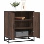 Aparador madera ingeniería y metal marrón roble 68x35x76 cm de , Aparadores - Ref: Foro24-848968, Precio: 78,26 €, Descuento: %