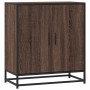 Aparador madera ingeniería y metal marrón roble 68x35x76 cm de , Aparadores - Ref: Foro24-848968, Precio: 78,26 €, Descuento: %