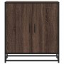 Aparador madera ingeniería y metal marrón roble 68x35x76 cm de , Aparadores - Ref: Foro24-848968, Precio: 78,26 €, Descuento: %