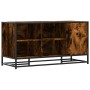 Banco zapatero madera de ingeniería roble ahumado 100x40x53,5cm de , Bancos para recibidores y almacenamiento - Ref: Foro24-8...