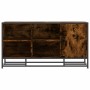 Banco zapatero madera de ingeniería roble ahumado 100x40x53,5cm de , Bancos para recibidores y almacenamiento - Ref: Foro24-8...