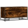 Banco zapatero madera de ingeniería roble ahumado 100x40x53,5cm de , Bancos para recibidores y almacenamiento - Ref: Foro24-8...