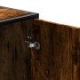 Banco zapatero madera de ingeniería roble ahumado 100x40x53,5cm de , Bancos para recibidores y almacenamiento - Ref: Foro24-8...