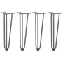 Patas mesa tipo horquilla 4 uds acero macizo acero natural 42cm de , Patas para mesas - Ref: Foro24-4012443, Precio: 51,70 €,...