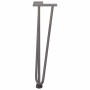 Patas mesa tipo horquilla 4 uds acero macizo acero natural 42cm de , Patas para mesas - Ref: Foro24-4012443, Precio: 51,70 €,...