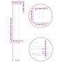 Patas para mesa de centro 4 uds acero acero natural 110-112 cm de , Patas para mesas - Ref: Foro24-4012483, Precio: 113,91 €,...
