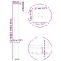 Patas para mesa de centro 4 uds acero blanco 110-112 cm de , Patas para mesas - Ref: Foro24-4012481, Precio: 117,19 €, Descue...