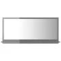 Espejo de baño madera contrachapada gris brillo 80x10,5x37 cm de vidaXL, Tocadores de baño - Ref: Foro24-804579, Precio: 31,7...