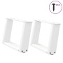 Patas de mesa de centro forma U 2uds acero blanco 50x(30-31) cm de , Patas para mesas - Ref: Foro24-4012745, Precio: 63,23 €,...