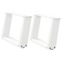 Patas de mesa de centro forma U 2uds acero blanco 50x(30-31) cm de , Patas para mesas - Ref: Foro24-4012745, Precio: 63,23 €,...