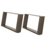 Patas de mesa centro forma U 2uds acero natural 60x(30-31) cm de , Patas para mesas - Ref: Foro24-4012751, Precio: 68,07 €, D...